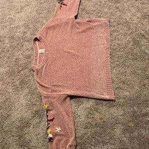 Pink Chenille Sweater